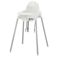 Стульчик для кормления Ikea Antilop (5290468) / 6 месяцев / Белый