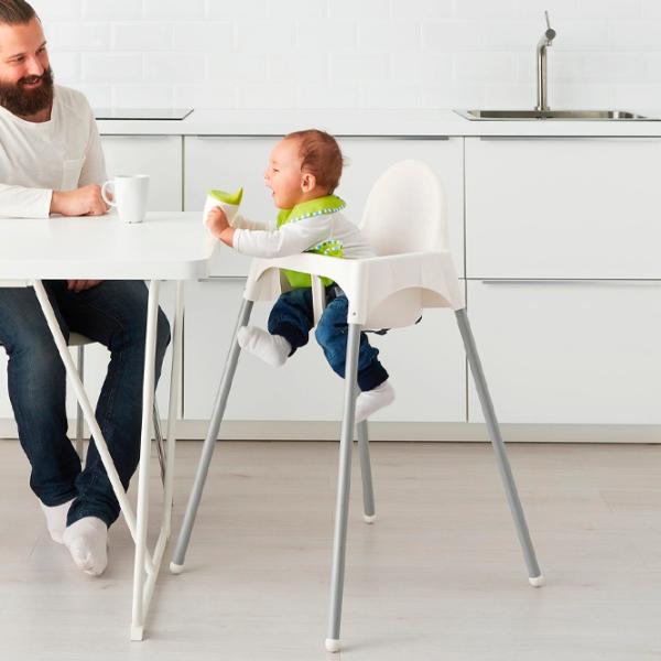 Scaun de masă Ikea Antilop (5290468) / 6 luni / White photo 2 Scaun de masă Ikea Antilop (5290468) / 6 luni / White photo 2