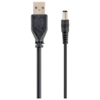 Кабель питания Cablexpert USB Type-A + 3.5 mm 1.8 м / Черный