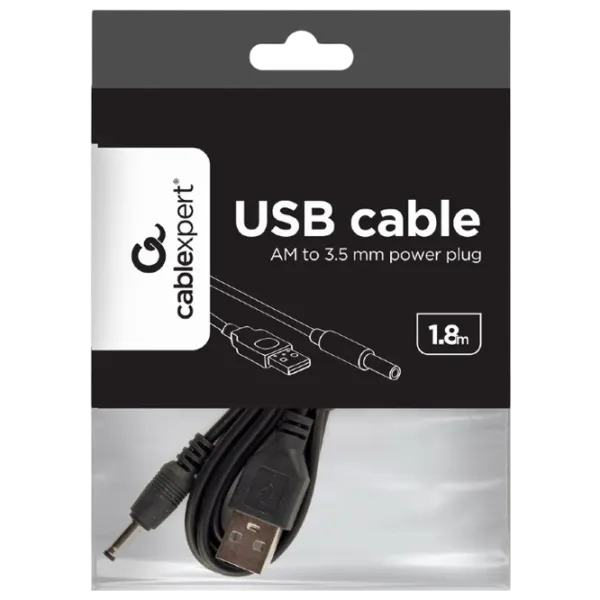 Cablu de alimentare Cablexpert USB Type-A + 3.5 mm 1.8 m / Black photo 3