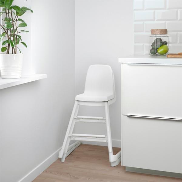 Scaun de masă Ikea Langur (5290490) / 6 luni / White  photo 2