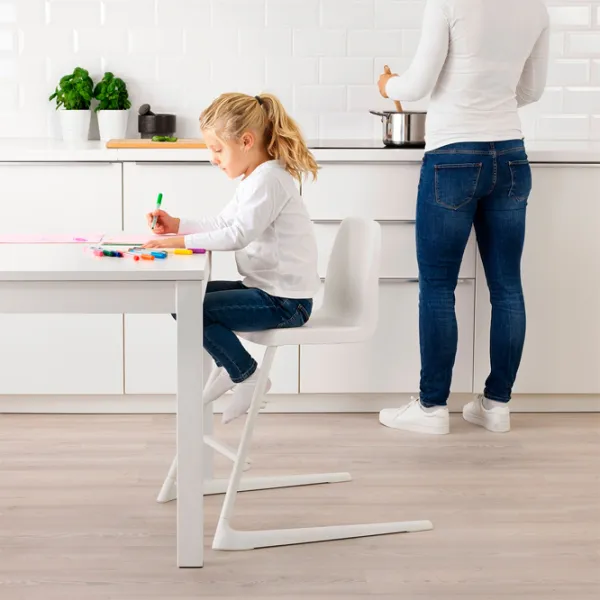 Scaun de masă Ikea Langur (5290490) / 6 luni / White  photo 5