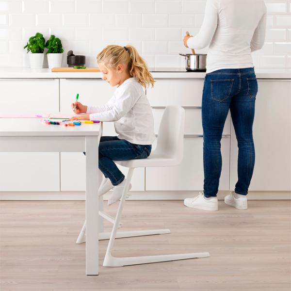 Scaun de masă Ikea Langur (5290490) / 6 luni / White  photo 5