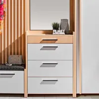 Шкаф для прихожей Ambianta Solaris ДСП меламин / White