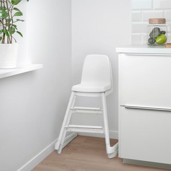 Scaun de masă Ikea Langur (5290475) / 6 luni / White  photo 7 Scaun de masă Ikea Langur (5290475) / 6 luni / White  photo 7