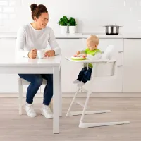 Scaun de masă Ikea Langur (5290475) / 6 luni / White photo 8