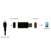 Adaptor Cablexpert A-USB2-CMmF-01 USB Type-C / Black photo 2