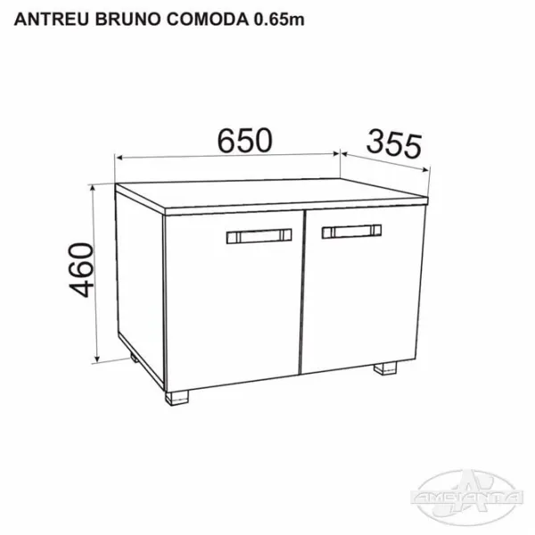 Dulap pentru antreu Ambianta Bruno PAL melaminat / Somona Oak photo 2