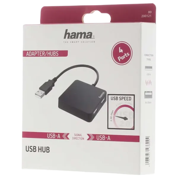 Adaptor Hama 200121 USB Type-A / Black photo 2