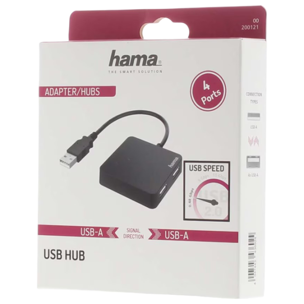 Adaptor Hama 200121 USB Type-A / Black photo 2