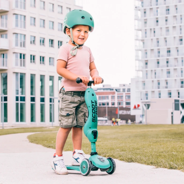 Cască de protecție Scoot and Ride Forest S Green Black photo 2