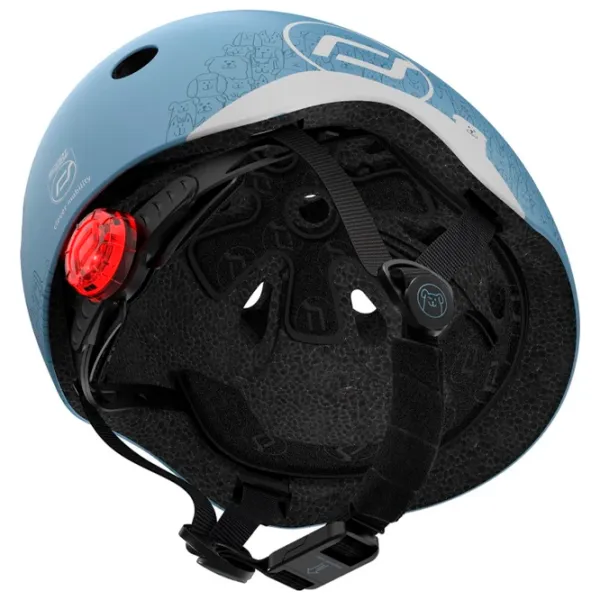 Cască de protecție Scoot and Ride Reflective Steel Abastru deschis Black photo 2