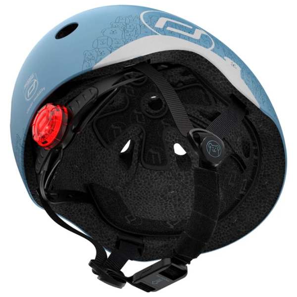 Cască de protecție Scoot and Ride Reflective Steel Abastru deschis Black photo 2