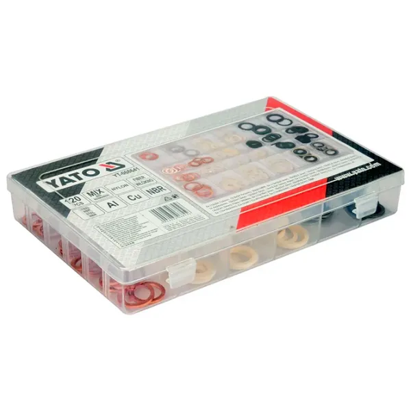 Set de șaibe Yato YT-068641 Cupru / Cantitatea în set - 120 photo 2