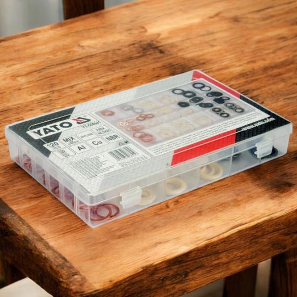 Set de șaibe Yato YT-068641 Cupru / Cantitatea în set - 120 photo 5