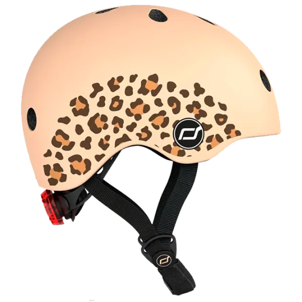 Cască de protecție Scoot and Ride Leopard Beige Black photo 1