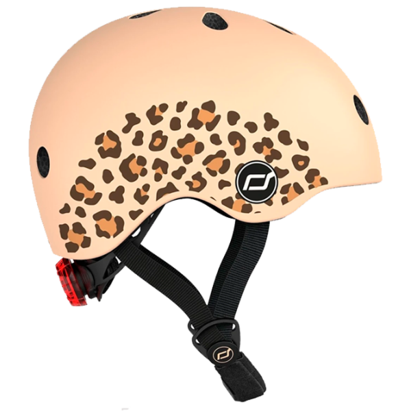 Cască de protecție Scoot and Ride Leopard Beige Black photo 1