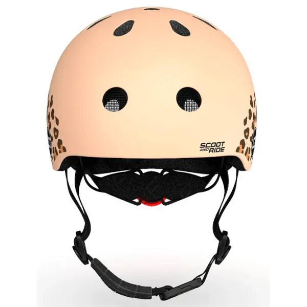 Cască de protecție Scoot and Ride Leopard Beige Black photo 2