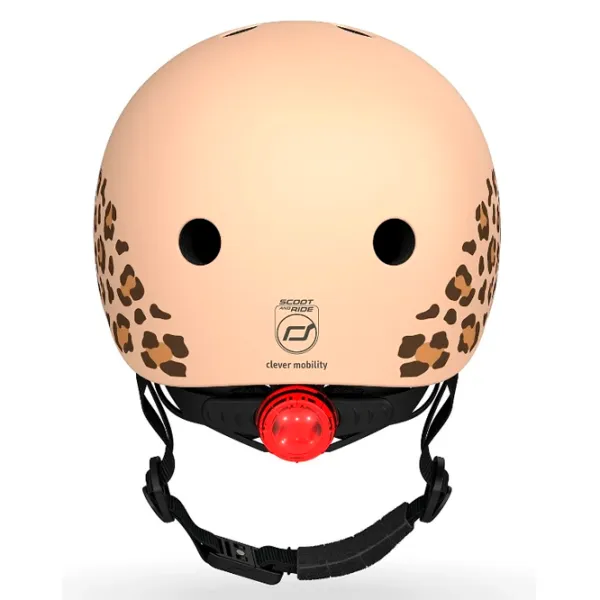 Cască de protecție Scoot and Ride Leopard Beige Black photo 3