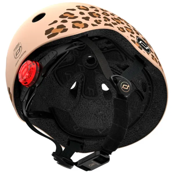 Cască de protecție Scoot and Ride Leopard Beige Black photo 4