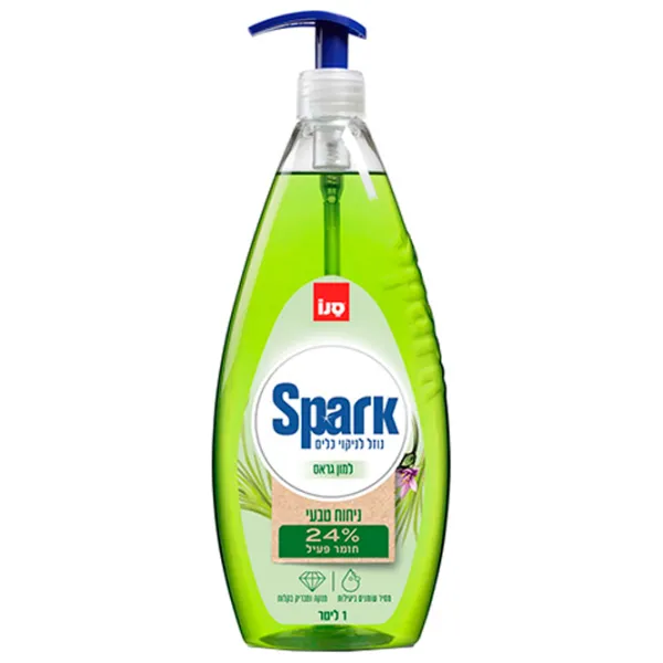Средство для мытья посуды Sano Spark Lemongrass 1л / Лимон photo 1 Средство для мытья посуды Sano Spark Lemongrass 1л / Лимон photo 1