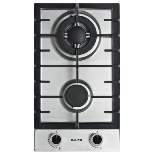 Plită încorporabilă pe gaz Bauer GH-302SS02 Sticlă călită / Inox photo 1