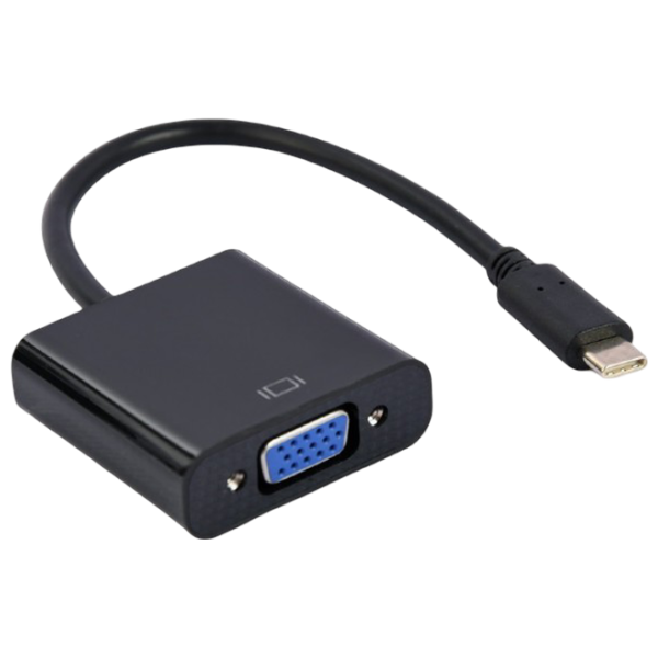 Адаптер Cablexpert A-CM-VGAF-01 USB Type-C / Черный photo 1