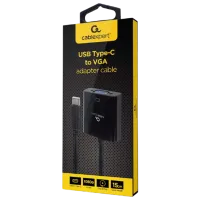 Адаптер Cablexpert A-CM-VGAF-01 USB Type-C / Черный photo 2