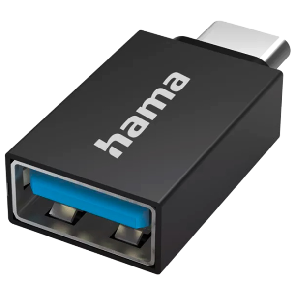 Адаптер Hama 300083 USB Type-C / Черный photo 1