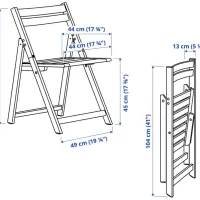 Набор садовой мебели Ikea Nammaro/Kuddarna Дерево / Дерево / Дерево / Коричневый photo 6
