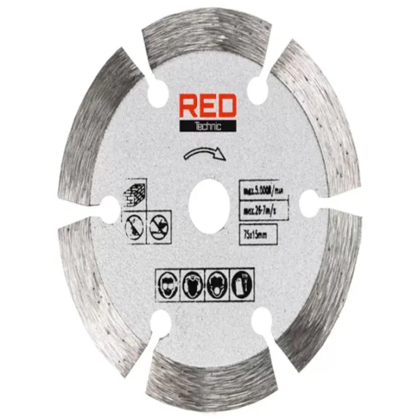 Шлифовальная машина Red Technic RTSZK0134 Угловая / / Черный photo 6
