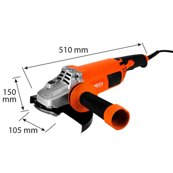 Polizor NEO Tools 04-715 Unghiular / 3000 W / Orange photo 7 Polizor NEO Tools 04-715 Unghiular / 3000 W / Orange photo 7