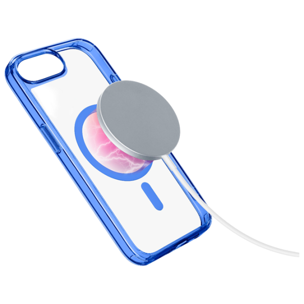 Чехол для смартфона Apple iPhone 16e Cellularline / MagSafe Back / ТПУ / Прозрачный Синий photo 1 Чехол для смартфона Apple iPhone 16e Cellularline / MagSafe Back / ТПУ / Прозрачный Синий photo 1