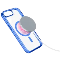 Чехол для смартфона Apple iPhone 16e Cellularline / MagSafe Back / ТПУ / Прозрачный Синий