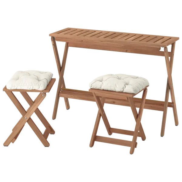 Set mobilă terasă Ikea Nammaro/Kuddarna Lemn / Lemn / Lemn / Brown photo 1