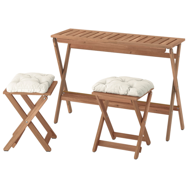 Set mobilă terasă Ikea Nammaro/Kuddarna Lemn / Lemn / Lemn / Brown photo 1