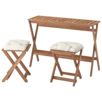 Набор мебели для террасы Ikea Nammaro/Kuddarna Дерево / Дерево / Дерево / Коричневый