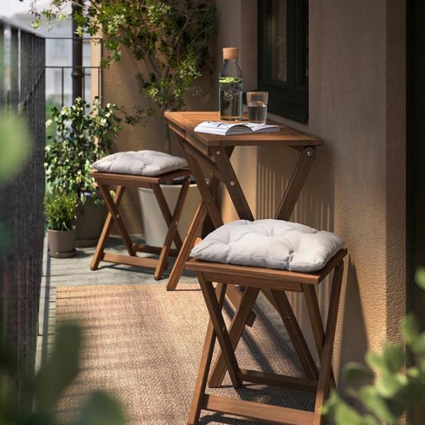 Set mobilă terasă Ikea Nammaro/Kuddarna Lemn / Lemn / Lemn / Brown photo 4