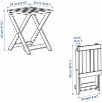 Набор мебели для террасы Ikea Nammaro/Kuddarna Дерево / Дерево / Дерево / Коричневый photo 5