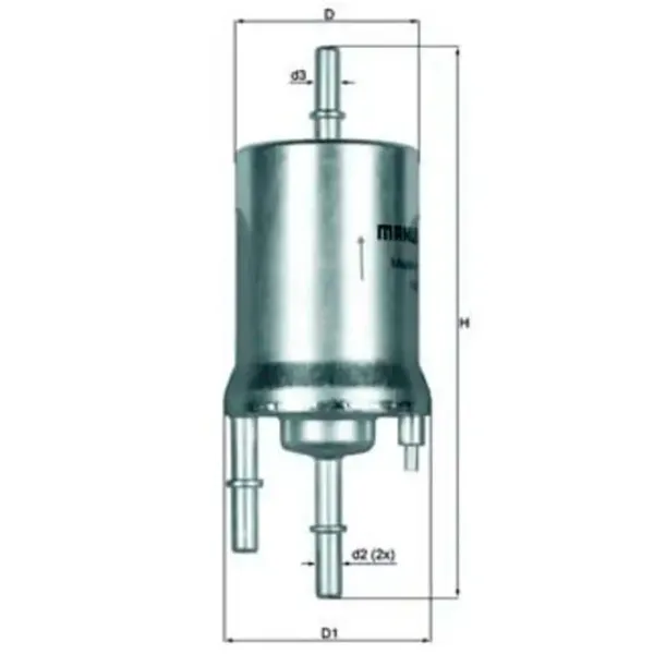 Топливный фильтр Mahle KL 156/1 54 мм photo 5 Топливный фильтр Mahle KL 156/1 54 мм photo 5
