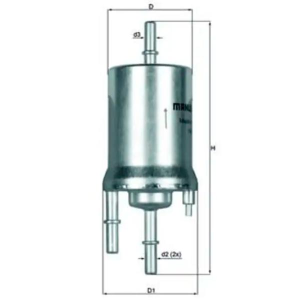 Топливный фильтр Mahle KL 156/1 54 мм photo 5 Топливный фильтр Mahle KL 156/1 54 мм photo 5