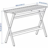 Набор мебели для террасы Ikea Nammaro 2 Дерево / Дерево / Дерево / Коричневый photo 5