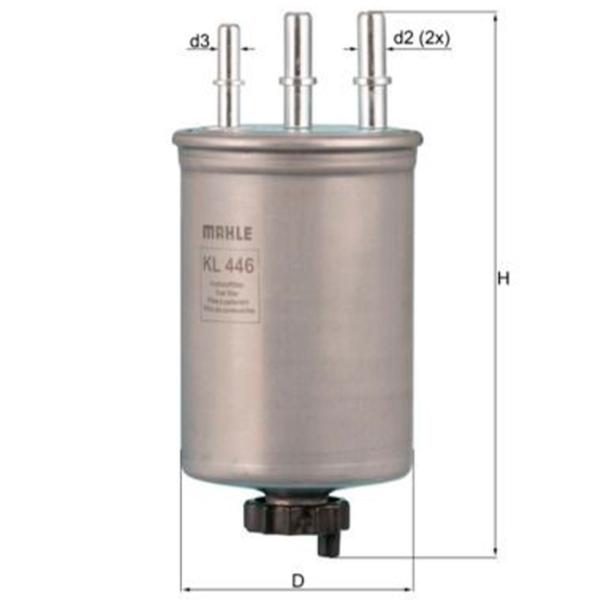 Filtru combustibil Mahle KL 446 80 mm photo 4 Filtru combustibil Mahle KL 446 80 mm photo 4