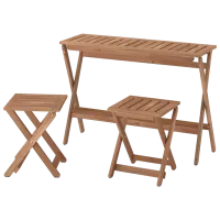 Набор мебели для террасы Ikea Nammaro 2  Дерево / Дерево / Дерево / Светло-коричневый