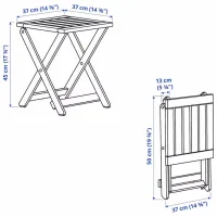 Набор мебели для террасы Ikea Nammaro 2 Дерево / Дерево / Дерево / Светло-коричневый photo 4