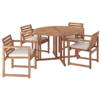 Set mobilă grădină Ikea Nammaro/Froson/Duvholmen Lemn / Lemn / Lemn / Light Brown