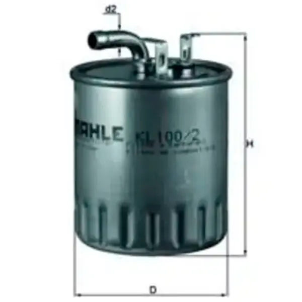 Топливный фильтр Mahle KL 100/2 10 мм photo 4
