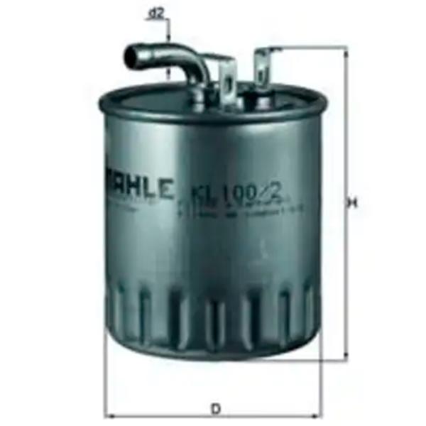 Топливный фильтр Mahle KL 100/2 10 мм photo 4