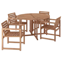 Набор мебели для террасы Ikea Nammaro 130 Дерево / Дерево / Дерево / Светло-коричневый