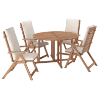 Set mobilă terasă Ikea Nammaro/Froson/Duvholmen Lemn / Lemn / Lemn / Light Brown